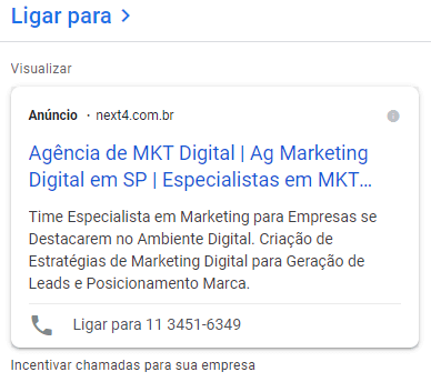 criando extensao de ligacao chamada criando extensao de ligacao chamada